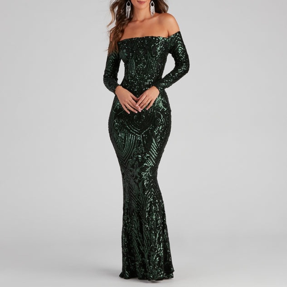 Gala Mermaid Sequined Dress size S